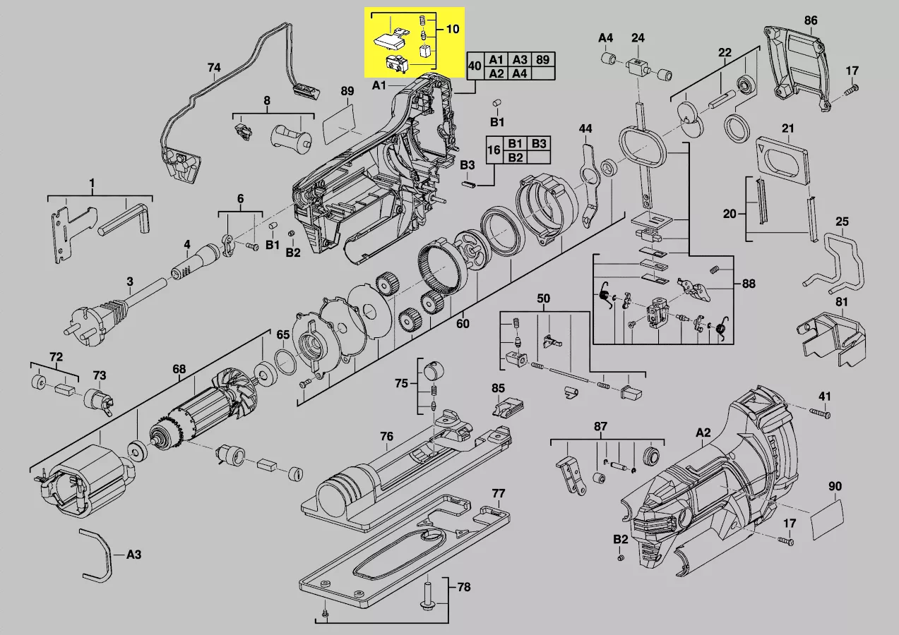 interrupteur réf. 4931435220 AEG